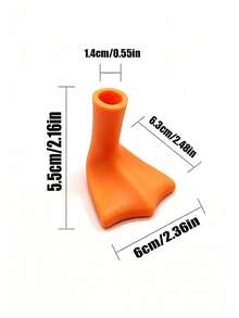 1pc Duck Foot Toothbrush Holder, Makeup Brush Organizer, Desktop Decor, Creative Cute, Suitable For Bathroom, Bedroom, Living Room, Essential Home Decor, Wedding Season Graduation Season Back To School Season Gift, Dorm Storage, Washbasin Storage Tool, Mini Brush Holder, Toiletries Storage Rack - Multicolor - View 5