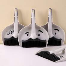 1pc Desktop Mini Broom And Dustpan Set, Mr. Beard Cleaning Broom, Student Desk Combination Cleaning Broom And Dustpan - Cleaning Brush - View 1