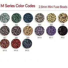 M Series 2.6mm Mini Fusion Beads, High Quality Iron Fuse Beads Refill Pack, Compatible DIY Pixel Art Material For Handmade Jewelry & 3D Craft Decoration - Multicolor - View 2