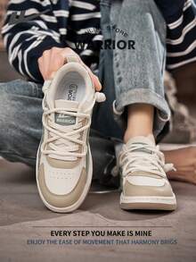 Warrior Men's Board ShoesSpring And SummerComfortable Modest Style Casual Yet Sleek Sneakers Applicable Throughout The Year Wear-Resisting All-Day Wear Training Sneakers Running Shoes - Beige/Green/Khaki - View 2