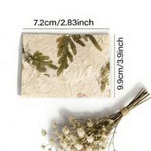 1/5/10入 手工植物紙信封 尺寸 2.83"X3.9"(7.2*9.9cm) - 適用於婚禮邀請函、賀卡、公告與節日手工藝，不含麻繩 - B - 查看 8
