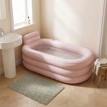 1pc Adult Inflatable Bathtub: Foldable Portable Home Bathtub With Comfortable Backrest, Thickened Durable Material, Easy To Store And Quick Installation, Space-Saving Design, Suitable For Relaxing Soaking In The Bathroom - Inflatable Bathtub - View 4
