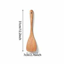 9-Piece Wooden Cooking Utensil Set - 9-Piece Natural Beech Wood Kitchen Tool Set, Wooden Spoon Set With Spoon Rack, Spoon Rest And Hooks, Wooden Spatula Set With 7 Metal Hooks - Brown - View 17