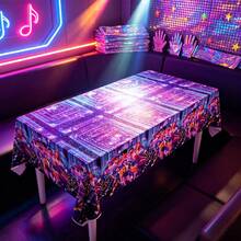 KPop Demon Hunters K-Pop Demon Huntresses Tablecloths,  Table Covers Printed With  Patterns, Waterproof And Durable Rectangular Design. Suitable For Fan Gatherings, Birthday Parties, Outdoor Picnics, Dorm Room Decor, Live Streaming Backgrounds And Daily Use, It Is An Ideal Fan Collectible, Graduation Gift And Party Decoration. - View 3