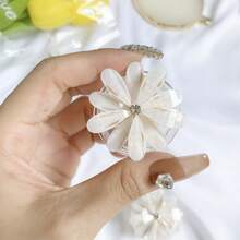 Feng Shui Rhinestone Metal Flower Phone Air Cushion Stand Adhesive Retractable Luxury Finger Ring Holder - Multicolor - View 7