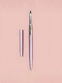 5/1 Peça Pincel Profissional para Arte de Unhas, Pincel de Pintura de Gel Acrílico UV; Ponta Fina para Criação de Escultura e Modelagem 3D; Ferramenta de Arte de Unhas com Cabo de Metal Dourado Rosado, Adequado para Salão de Unhas e Arte de Unhas DIY em Casa, Fácil de Limpar e Durável. - Multicolorido - Visão 2