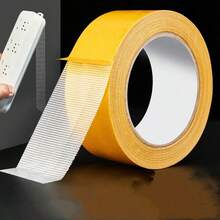 3000mm-5000mm/捲 強力雙面膠帶，多用途黏著劑適用於牆壁、玻璃和金屬，防水，適用於手工藝、室內/室外使用，透明，對布料、乾牆和木材有強黏著力，地毯膠帶、牆壁膠帶、雙面膠帶、居家必備雙面膠帶、廚房捲、自黏壁紙雙面膠帶、汽車座椅套修補、廚房用品、電動單車座墊、座墊套、椅子套、沙發套 - 隨機 - 查看 12