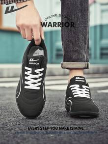 Giày board nam Warrior phong cách tối giản thoải mái, sneaker casual thanh lịch, bền bỉ, phù hợp đi cả ngày, dùng cho tập luyện và chạy bộ, phù hợp xuân hè và quanh năm - màu đen - Xem 2