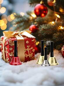 1pc Brass Hand Bell, Gold Bedside Dinner Bell, Service Butler Bell, Suitable For Classroom, Meditation, Games, Pet Training And More - Multicolor - View 8