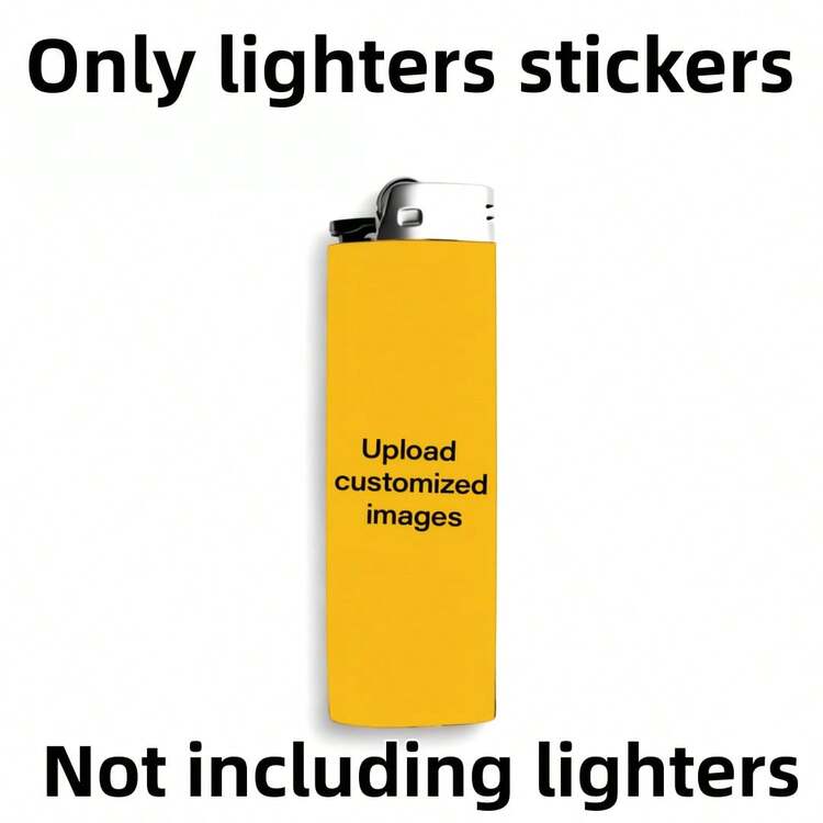 Custom Lighter Packaging Stickers, Can Print Personal Photos, Personalized Lighter Pocket Stickers, Lighter Advertising Decoration, Promotional Gifts, Can Print Logo And Slogan (Lighter Not Included) - Multicolor - View 5