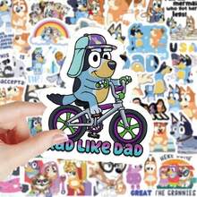 103pcs/Set Cute Bluey Stickers, Water Cup Stickers, Notebook Stickers, DIY Handmade Stickers,Stickers For Boys,Notebook Anime,Scrapbook>Stickers - Multicolor - View 3