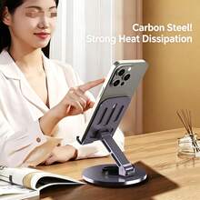 1pc Phone/Tablet Stand, Adjustable Angle Slouchy Bracket - Multicolor - View 3