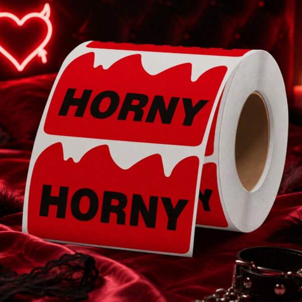 500pcs Red Flame Shaped EDM Party Stickers | 2 X 1-1/5 Inch Waterproof Self-Adhesive Creative Labels, 500pcs/Roll, Suitable For EDM Festivals, Nightclubs, Party Cosplay And Takeout Paper Bag Packaging Fun Decorative Stickers