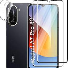 واقي شاشة زجاجي مقسى 3D HD ل- Redmi 17/17 4G/A7 Pro/A5, 15/15C/14C/ A3X، واقي عدسة زجاجي مقسى شفاف، فيلم مقسى مضاد للخدش، فيلم واقي للكاميرا، واقي عدسة الكاميرا - شفاف - مشاهدة 15