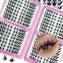 LIMEIKAI 320 Clusters DIY Eyelash Clusters Large Capacity Eyelash Extensions Single Eyelash Natural Thick C Curl 10-16mm Mixed Length Eyelashes - View 4