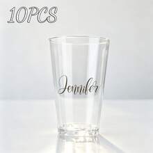 1-20 Personalized Text Wedding Party Cups, Beer Mugs With Premium Matte Texture, Durable And Elegant. Suitable For Wedding Favors, Engagement Decor And Banquet Decoration, Perfect As Guest Gifts - Multicolor - View 6
