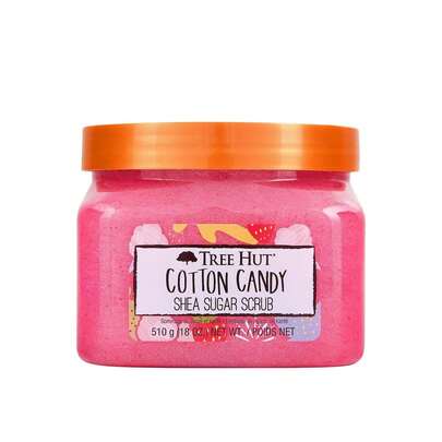 Tree Hut Esfoliante De Açúcar E Karité Cotton Candy 510g - Esfoliante Corporal, Manteiga De Karité