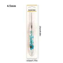 1pc Dried Flower Resin Transparent Crochet Hook, Exquisite Bubble Packaging, New Silver Needle Head, Comfortable Ergonomic Handmade Grip Design, Suitable For DIY Knitting Scarves, Sweaters And Other Handmade Projects - Crochet Needles - View 14