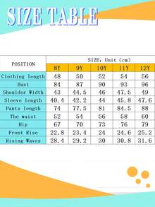 Tween Girl Cartoon Print Crew Neck Sweatshirt And Leggings Casual Set - Black - View 8