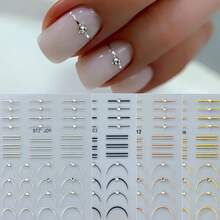 Full Wrap Nail Stickers - Apricot - View 2