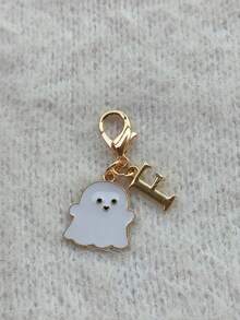 1 Buah Liontin Hantu Paduan Seng dan Gantungan Kunci Bertanda Huruf, Aksesori untuk Tas, Ransel, Dompet, Tas Dokumen, Kunci Mobil, Hadiah Pesta Liburan, Hadiah Ulang Tahun, Hadiah Hari Ibu/Hari Ayah, Hadiah Kembali ke Sekolah/Wisuda, Hadiah Halloween, Gantungan Kunci Buatan Tangan Kreatif - MultiWarna - View 30
