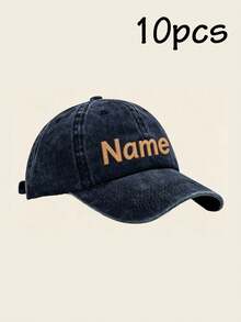 Customized Embroidered Sun Hats, Baseball Caps, Birthday Gifts, Anniversary, Travel Accessories, Suitable For Friends, Couples And Family - Style a - View 7