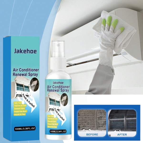 100ML Air Conditioner Cleaning Spray, Household Wall-Mounted AC Deodorizing, Stain Removal And Decomposition Spray, Fresh And Odorless