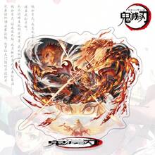 KIMETSU NO YAIBA 1 Set Isi 6 Standee Karakter Besar, Pengerjaan yang Indah dan Desain Modis, Bahan Akrilik Dua Lapis Transparan dan Tembus Cahaya (Tebal 4mm, Tahan Lama dan Anti Pecah), Cocok Sebagai Dekorasi Meja atau Hadiah yang Berkesan untuk Penggemar Anime - MultiWarna - View 9