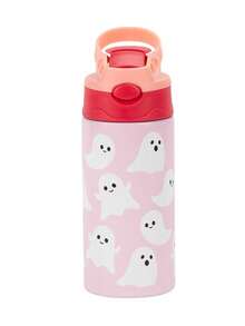 1pc Halloween Ghost Pattern Stainless Steel Splash-Proof Tumbler, Insulated Hot & Cold, Suitable For Outdoor Travel, Office, Home, Camping, Picnic, Halloween Party Gift - Multicolor - View 12