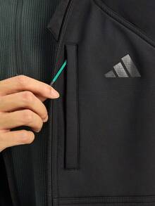 Adidas 男士 TH 軟殼連帽梭織外套 KR2496 - 黑色 - 查看 4