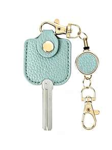 1pc Elastic Stretchable 40cm Lightweight Key Storage Protective Case, Can Be Hung On Backpack, Handbag, Suitable For Daily Commute, Outdoor Travel; Multi-Color Minimalist Key Protective Case - Multicolor - View 6