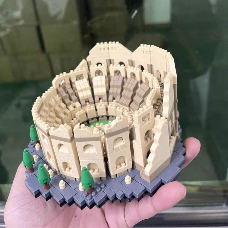 1550片古羅馬建築積木永恆之城套裝-探索世界奇觀,收藏家與節日禮物的完美選擇 - Colour Box - 查看 1