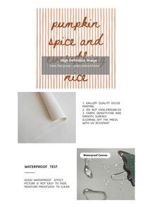 1pc Frameless Pumpkin Spice Print Autumn Kitchen Wall Art Vintage Fall Poster Coffee Theme Decor Aesthetic Apartment Living Room Bedroom Back To School Fun Poster Dorm Essentials - Autumn Quotes - View 11
