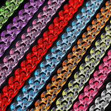 50pcs Rantai Akrilik Transparan Warna Campuran untuk Membuat Perhiasan DIY, Gelang, Gantungan Mobil, dan Aksesoris Rantai Ponsel - Rantai transparan buatan sendiri - View 5
