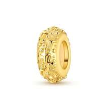 1 pieza Juego de colgantes con múltiples temas chapados en oro de 18K que incluye cruz, huella de pata, corazón, calabaza, carruaje, Buda, león, casa, matrioska, viaje, zapatillas de ballet, estrella, cámara, elefante, árbol de la vida, mariposa, corazón entrelazado, cuentas, adecuado para pulsera de 3mm, collar, fabricación de joyas, cuentas espaciadoras apilables, compatible con pulsera de cadena de serpiente DIY, regalo para mujeres y niñas - Dorado - Ver 14