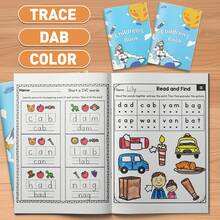 Children's Alphabet Skills Development Workbook, Includes Fun Activities For Learning Letters, Pronunciation And Early Vocabulary | Coloring-Tracing-Writing Pages, Letter Recognition Games, Phonics Practice, Matching Worksheets And Fine Motor Skills Training For Preschool And Kindergarten - Alphabet Learning Workbook - View 2