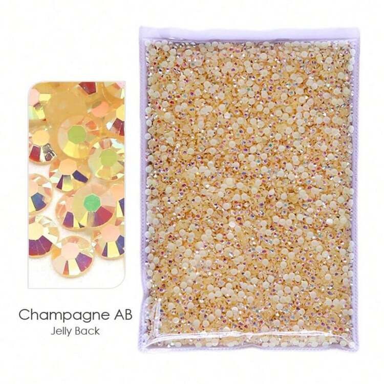 YONGNING 20,000pcs 3mm Jelly AB Color Resin Beads, Multi-Color Flat Bottom Crystal DIY Set - 3mm 20000pcs - View 16
