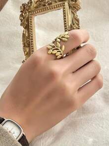 Gold Open Adjustable Ring For Women, Versatile Gold Thumb Knuckle Open Ring, For Dates Parties Dances Daily Commutes And Casual Vacations - Gold - View 10