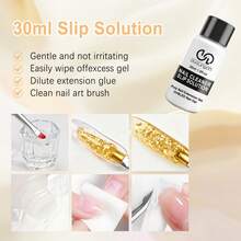 7件組 15ml 聚合物延伸凝膠美甲套組 透明白色粉色 凝膠美甲片 UV 凝膠指甲片模具 壓克力美甲凝膠片 刷具套組 含20件美甲延伸模具 - 彩色 - 查看 5