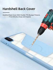 DANYCase 360°旋转保护壳，兼容A16 Air 11/13 M3 2025、Mini 7 A17、Pro 11/13 M4 2024、Pro 11、Pro 12.9、Air 5/4 10.9（第10/7/8/9代）、Mini 6、Pad SE 11英寸 - 藍色 - 查看 9