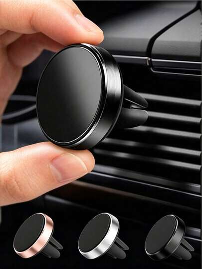 1pc Dashboard Air Vent Magnetic Phone Holder, Strong Magnetic Mount For Multiple Car Models, Home And Car Navigation