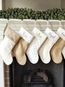 Customized Christmas Stockings, Personalized Christmas Stockings, Custom Fireplace Decor Gift Stockings, Family Christmas Stockings, Holiday Stockings - Multicolor - View 8