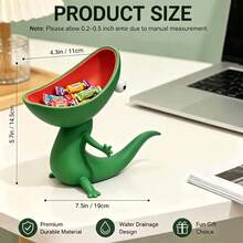 Cute 3D Printed Lizard Shaped Storage Rack, PLA Material Drainage Design Decorative Storage Box, Suitable For Soap, Keys, Candy, Small Jewelry And Miniature Desktop Items - View 5