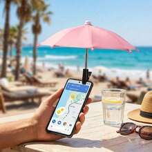 Portable Mini Sun Shade & Phone Holder, Foldable And UV Protection, Suitable For Delivery Riders, Outdoor Travelers, Cyclists And Beach Anglers - A - View 14