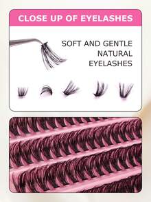 High-Rated 200 Clusters 30D Cat-Eye False Eyelashes, 10-16mm Mixed Length, D Curl. DIY Natural Fluffy Dense Effect, Cost-Effective Eyelashes. Beginner-Friendly, Reusable. Suitable For Daily, Party, Stage Performance Or Holiday Makeup - DD - View 4