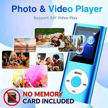 (No Memory Card Included)Supports Music, Video, Photos & E-Books | Headphones & Data Cable Included | Slim Portable, Multi-Color | Great For Sports & Travel ,150mAh Battery, Long Lasting Endurance - View 3