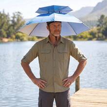 77cm Double-Layer Head-Mounted Umbrella Hat, Hands-Free, Windproof, Sun-Proof, Rain-Proof, Wearable Sunshade Hat, Suitable For Fishing, Gardening, Farming, Beach, Outdoor Work, Camping, And Hiking - Umbrella Hat - View 6