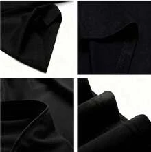 Camisetas de mujer de algodón puro con estampados originales de animales, plantas y letras en varios estilos, perfectas para vacaciones, estilo urbano, días festivos y fiestas. - Negro - Ver 6