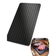 Tabua Magica Para Descongelar Alimentos, Defrost Express G Tábua Grande de Alumínio 20x35cm de Descongelar Carnes - Primicias Qiu - Preto - Visão 8