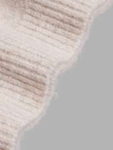 Pakaian Musim Gugur Wanita Y2K Sweater Pullover Lengan Panjang Raglan Leher Bulat Rajut Tekstur Polos untuk Wanita, Pakaian Kasual Sehari-hari - Sampanye - View 6